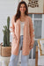 Bronte Longline Cardigan - Blush - Sparrow & Finch Boutique