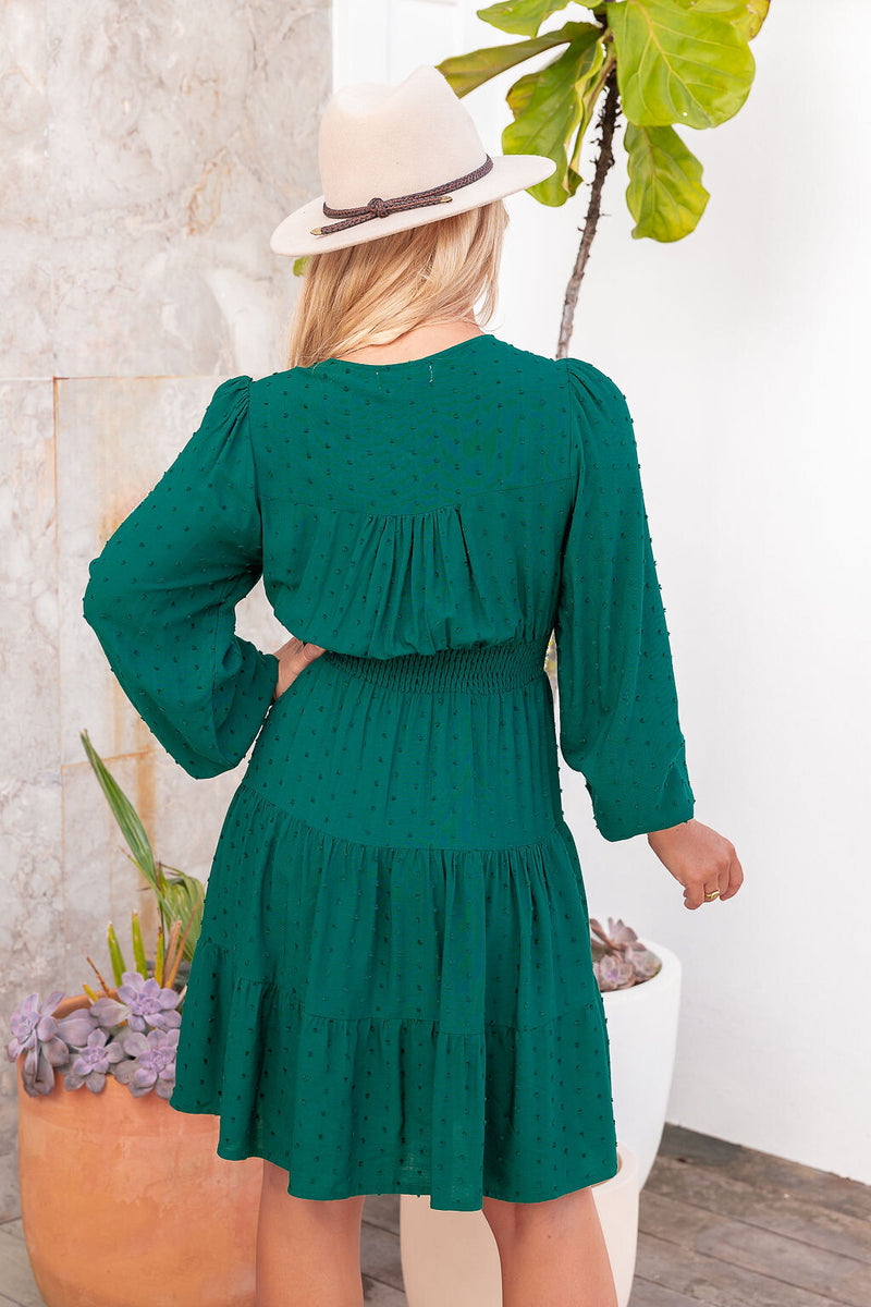 The Finley Dress - Fern Green
