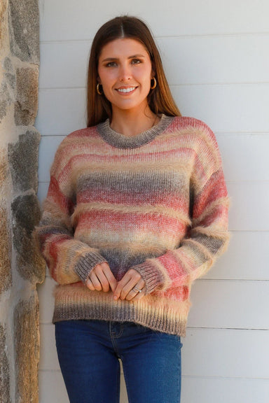 Sunset Stripe Knit - Sparrow & Finch Boutique