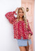 The Addie Shirt - Burgundy Bloom - Sparrow & Finch Boutique