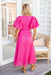 The Addison Dress - Hot Pink - Sparrow & Finch Boutique