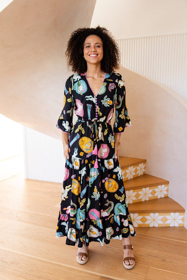 The Adena Dress - Mythos Noir - Sparrow & Finch Boutique