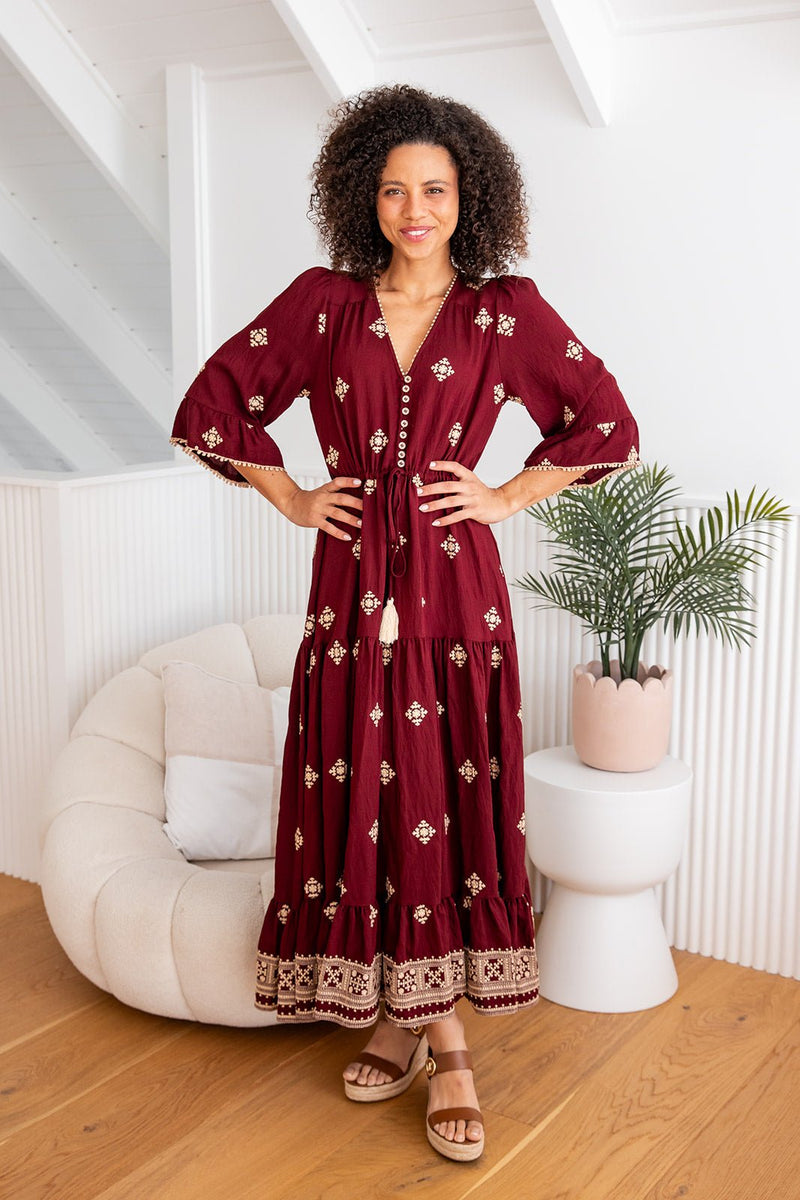 The Adena Dress - Ruby Majesta