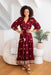 The Adena Dress - Ruby Majesta - Sparrow & Finch Boutique