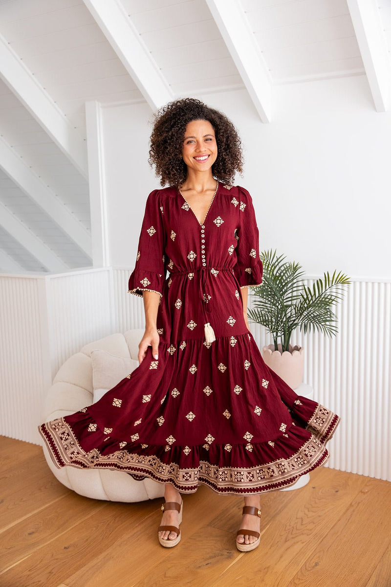 The Adena Dress - Ruby Majesta