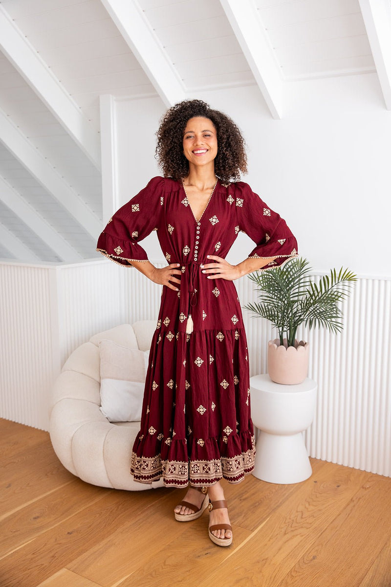The Adena Dress - Ruby Majesta