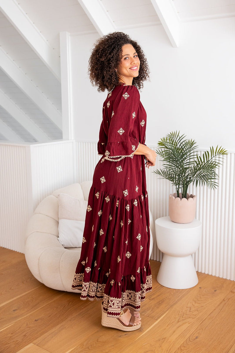 The Adena Dress - Ruby Majesta