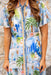 The Aelia Dress - Paros Palms - Sparrow & Finch Boutique
