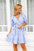 The Amber Dress - Blue Striped - Sparrow & Finch Boutique