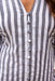 The Amber Dress - Grey Striped - Sparrow & Finch Boutique