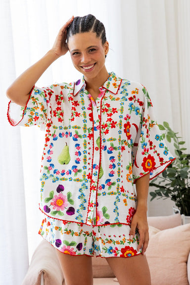The Amity Shirt - Floral Symphony - Sparrow & Finch Boutique