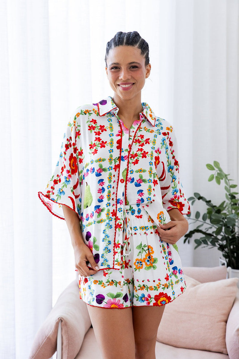 The Amity Shirt - Floral Symphony