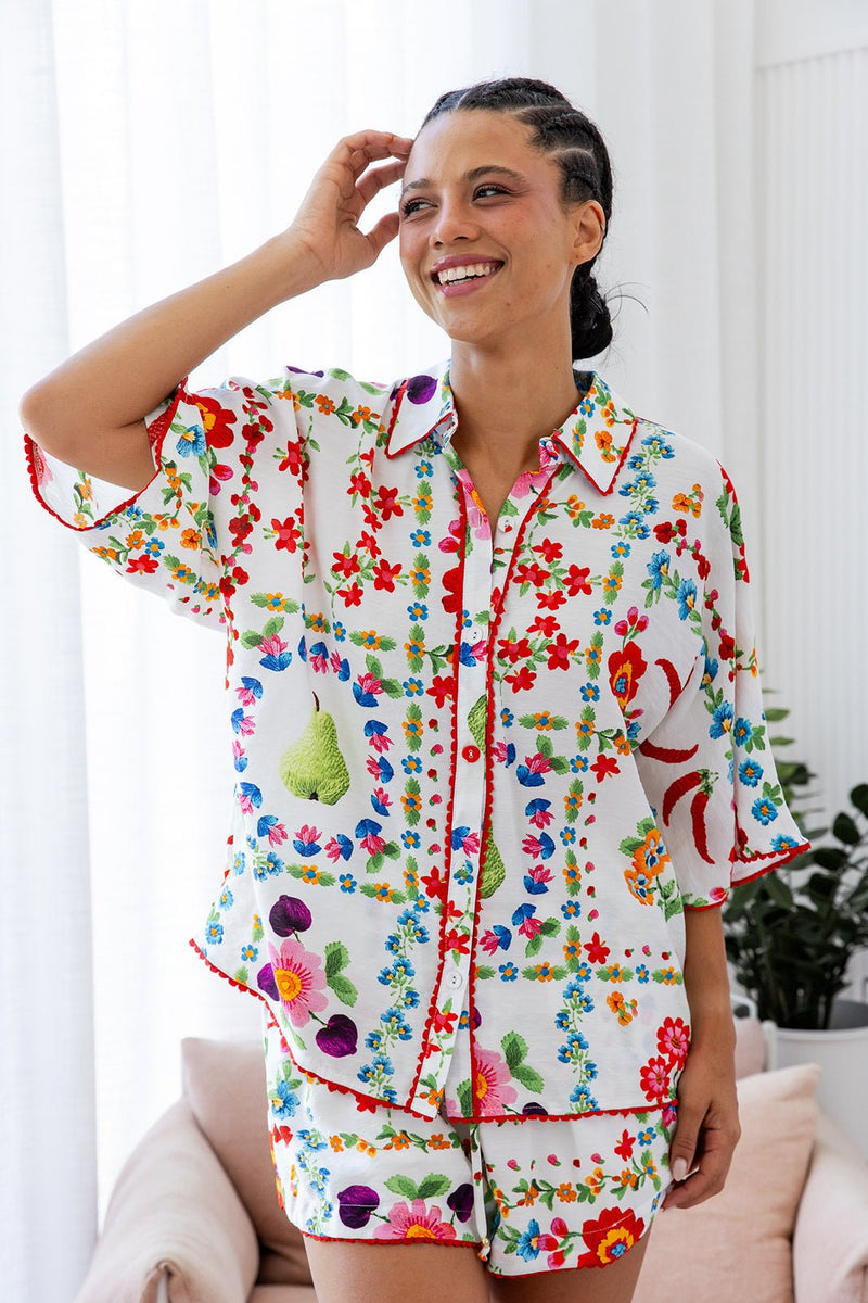 The Amity Shirt - Floral Symphony