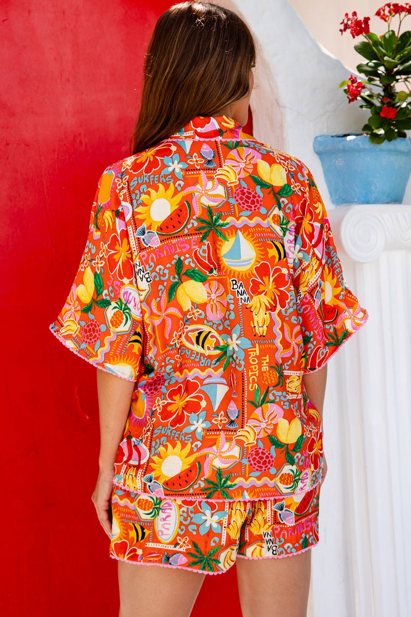 The Amity Shirt - Sunset Tropics