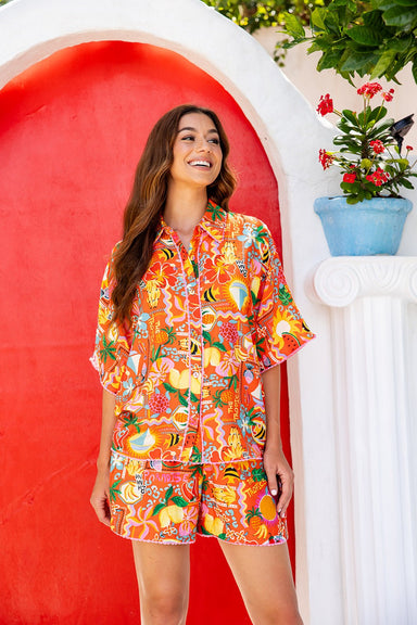 The Amity Shirt - Sunset Tropics - Sparrow & Finch Boutique