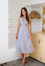 The Anisa Dress - Grey Striped - Sparrow & Finch Boutique
