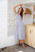 The Anisa Dress - Grey Striped - Sparrow & Finch Boutique