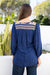 The Aquarius Shirt - Dark Sapphire - Sparrow & Finch Boutique