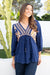 The Aquarius Shirt - Dark Sapphire - Sparrow & Finch Boutique