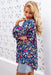 The Aquarius Shirt - Navy Bloom - Sparrow & Finch Boutique