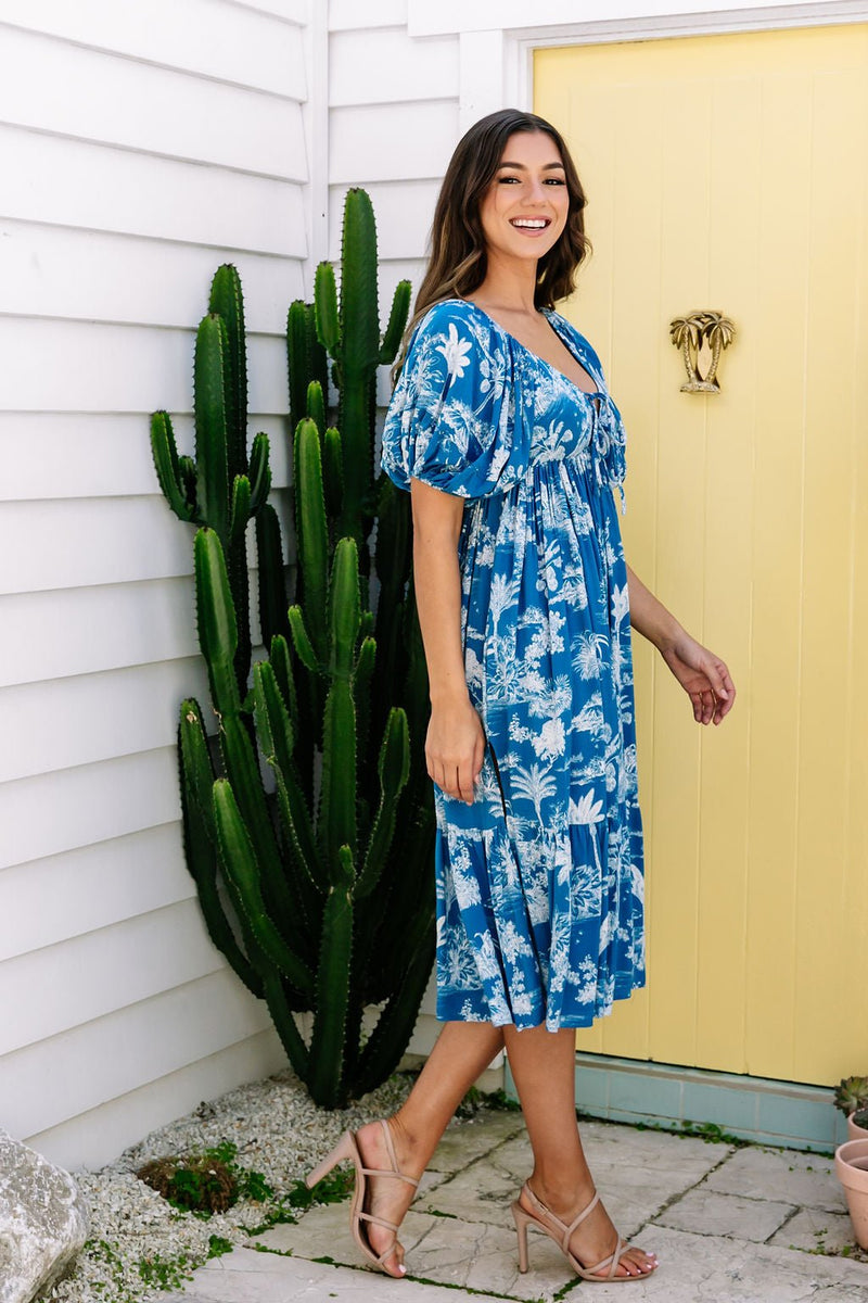 The Arcadia Dress - Seaside Blue