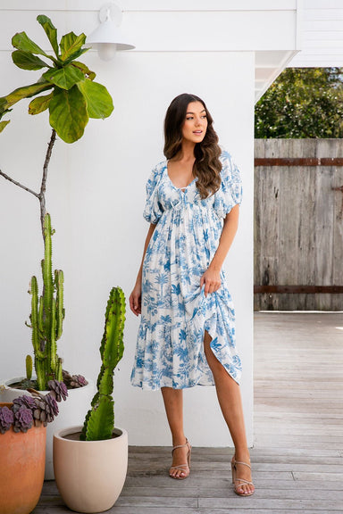 The Arcadia Dress - Seaside White - Sparrow & Finch Boutique