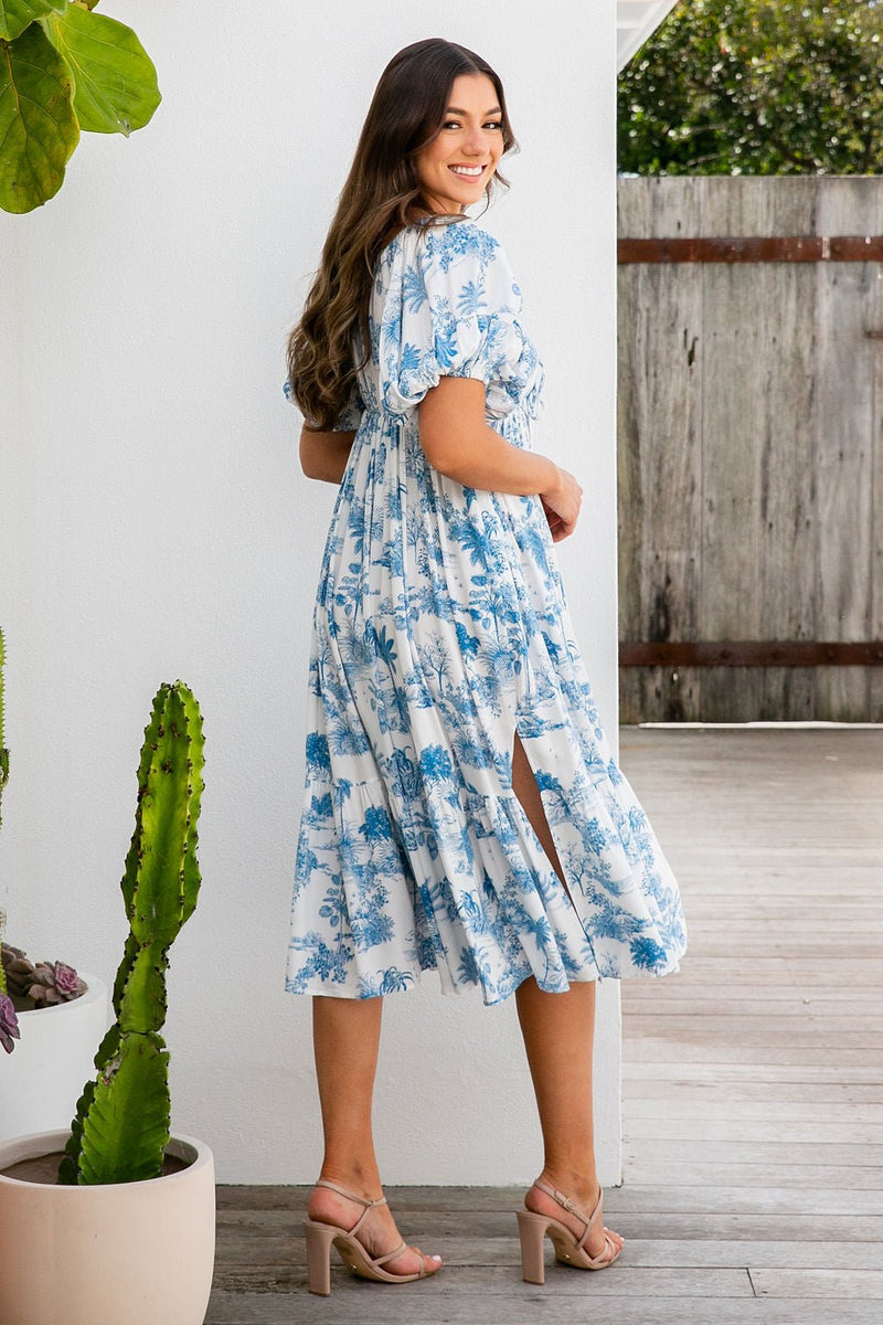 The Arcadia Dress - Seaside White