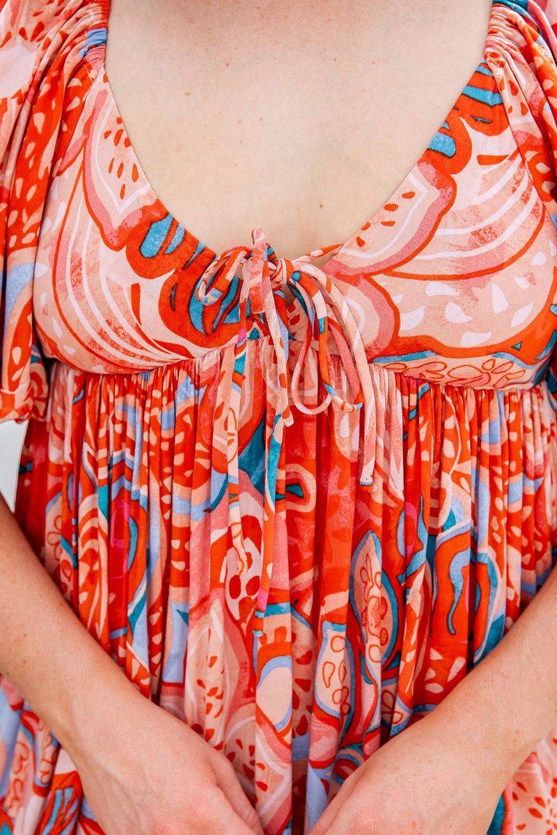 The Arcadia Dress - Tangelo