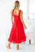 The Arden Dress - Ruby Red - Sparrow & Finch Boutique