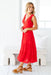The Arden Dress - Ruby Red - Sparrow & Finch Boutique