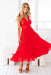 The Arden Dress - Ruby Red - Sparrow & Finch Boutique