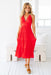 The Arden Dress - Ruby Red - Sparrow & Finch Boutique