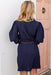The Audrina Dress - Navy - Sparrow & Finch Boutique