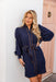 The Audrina Dress - Navy - Sparrow & Finch Boutique