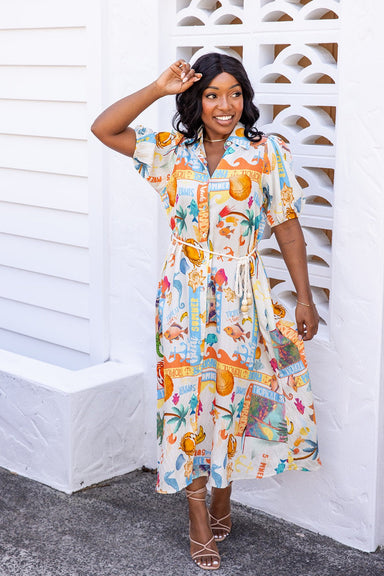 The Aurelia Dress - Beachy Bliss - Sparrow & Finch Boutique