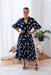 The Aurora Dress - Dark Navy Fern - Sparrow & Finch Boutique