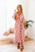 The Aurora Dress - Powder Pink Fern - Sparrow & Finch Boutique