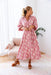 The Aurora Dress - Powder Pink Fern - Sparrow & Finch Boutique