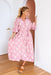 The Aurora Dress - Powder Pink Fern - Sparrow & Finch Boutique
