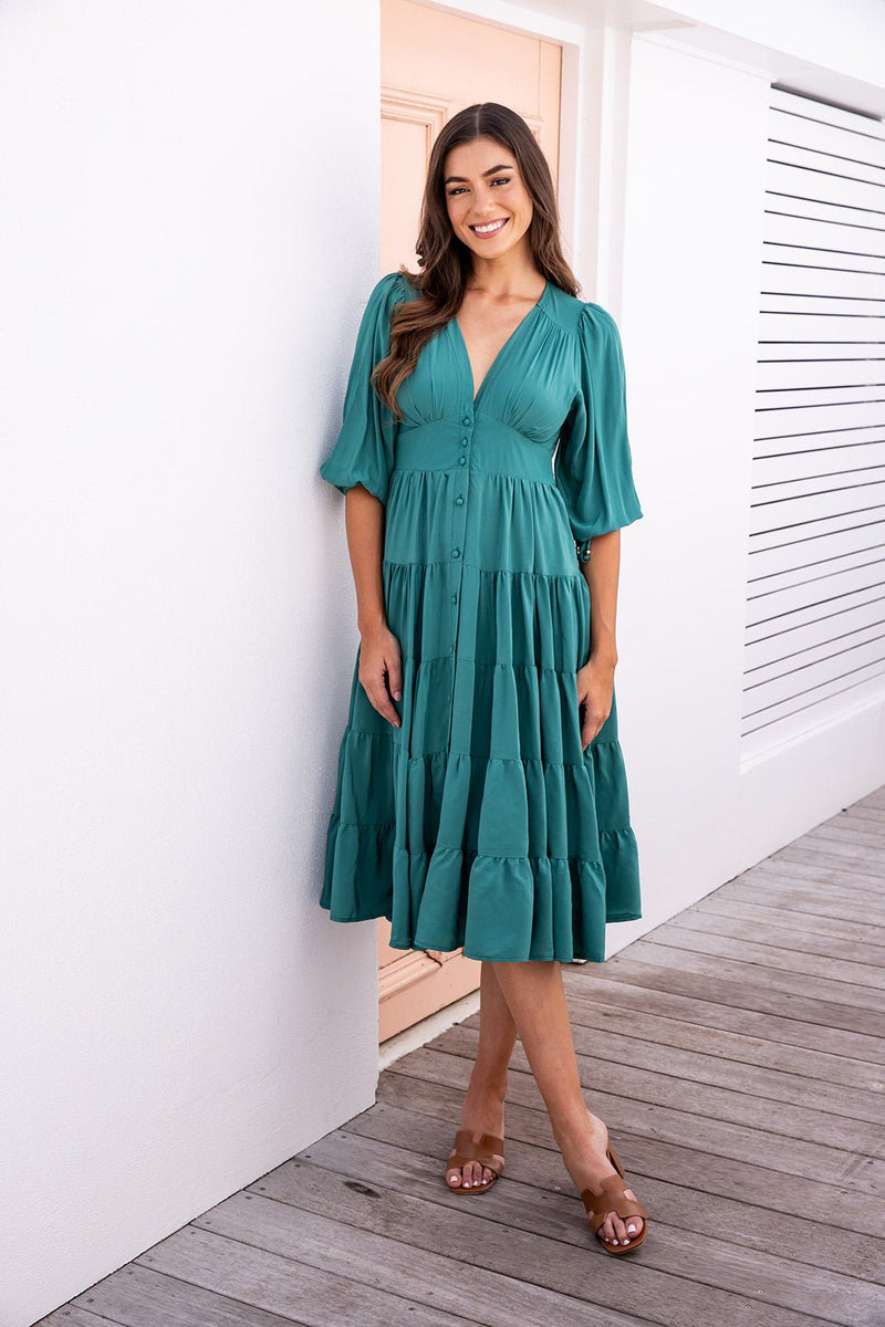 The Avani Dress - Persian Green