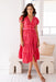 The Bailey Dress - Checkered Cerise - Sparrow & Finch Boutique