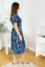 The Bellona Dress - Mystic Tide - Sparrow & Finch Boutique