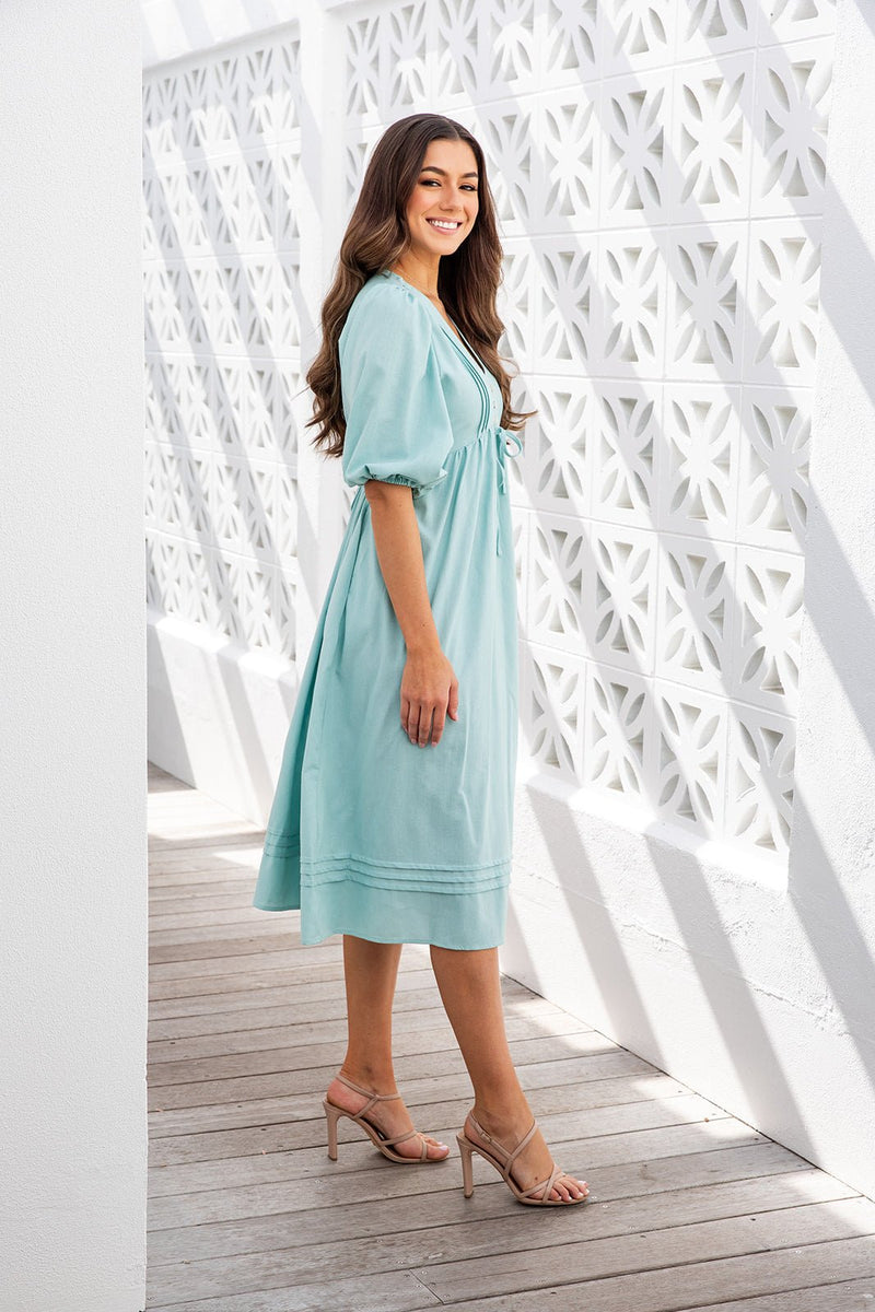 The Brielle Dress - Sweet Blue