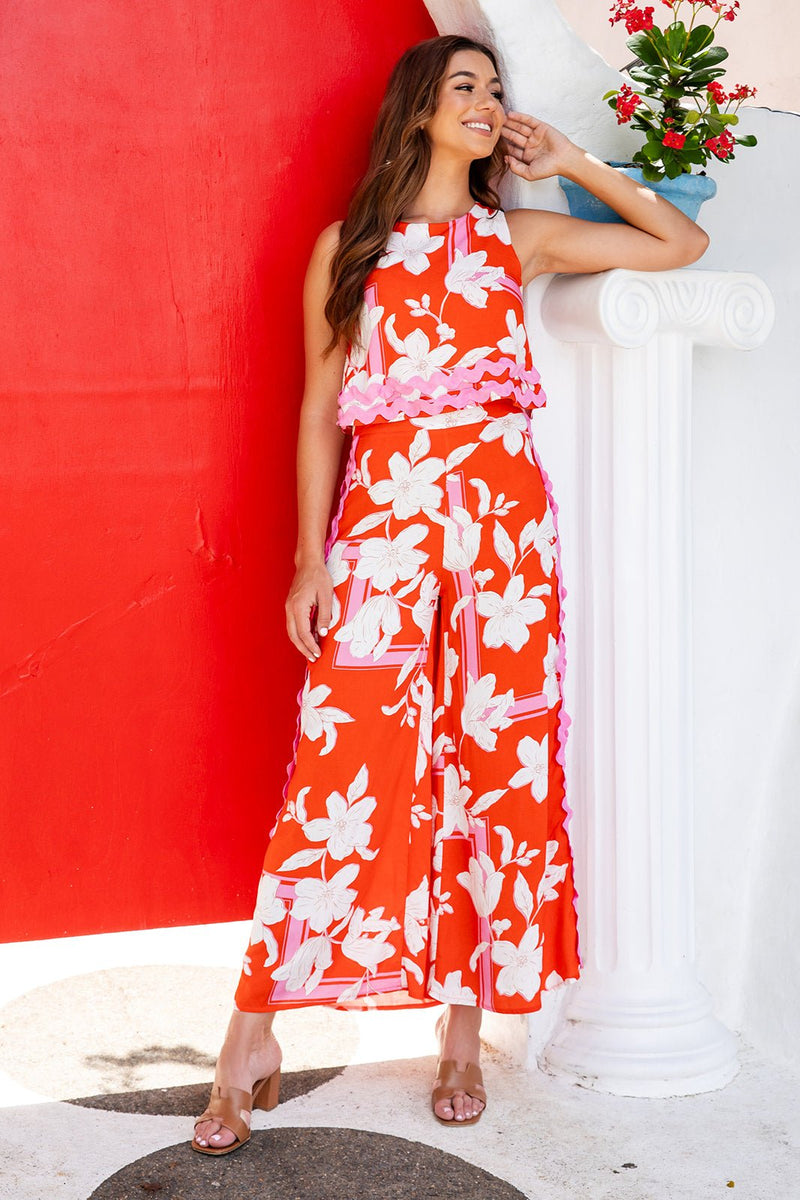 The Cadenza Jumpsuit - Sun-kissed Blooms