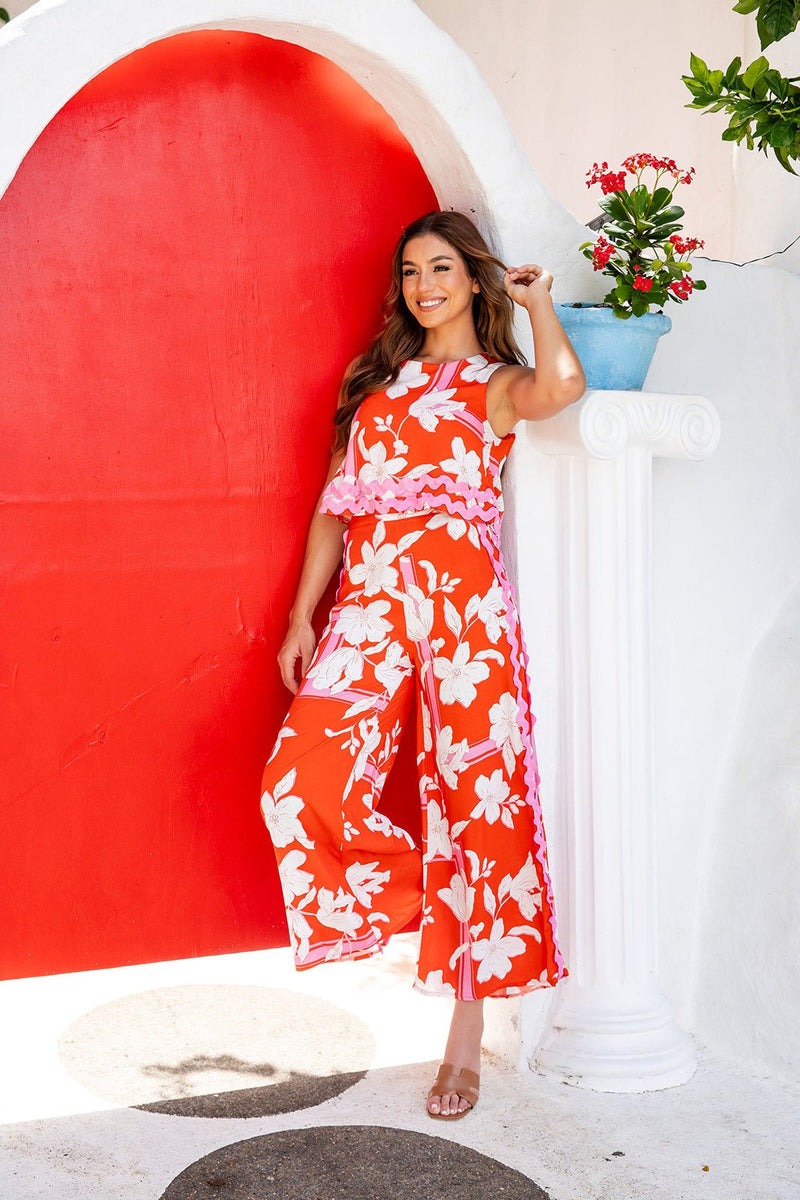 The Cadenza Jumpsuit - Sun-kissed Blooms