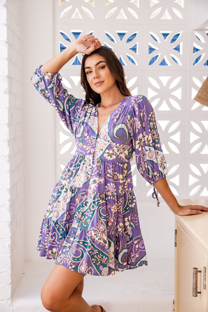 The Cassia Dress - Periwinkle