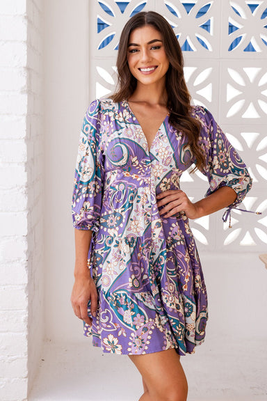 The Cassia Dress - Periwinkle - Sparrow & Finch Boutique