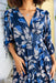 The Cassia Dress - Prussian Blue Floral - Sparrow & Finch Boutique