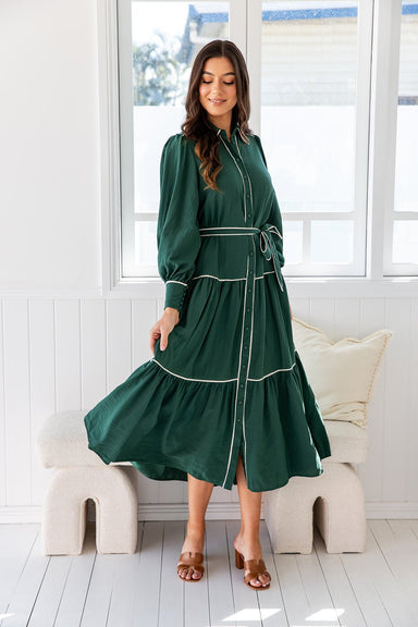 The Catiana Dress - Castleton Green - Sparrow & Finch Boutique
