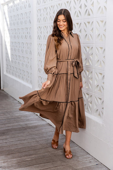 The Catiana Dress - Russet - Sparrow & Finch Boutique
